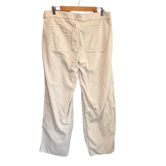 J. Crew Cream Camp Pocket Wide Leg Pant - size 29 - Picture 4 of 6